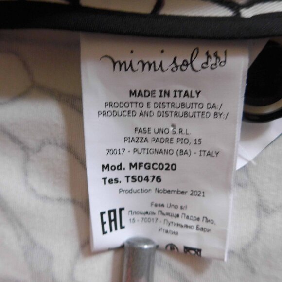 NWT Mimisol Girls 10 Cotton Mix Print Jacket with Straw PomPoms - Picture 12 of 15